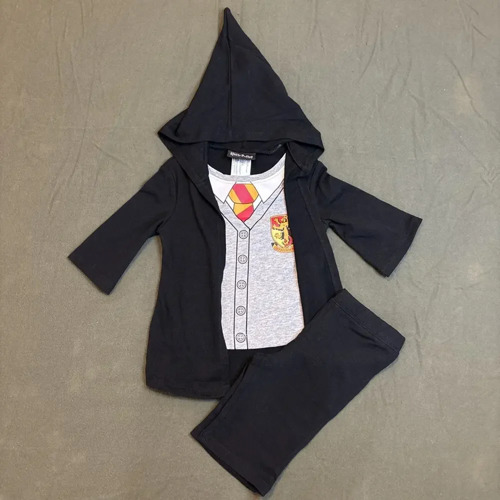 Harry Potter Gryffindor Infant Costume Shirt - robe Pants Set Halloween Cosplay